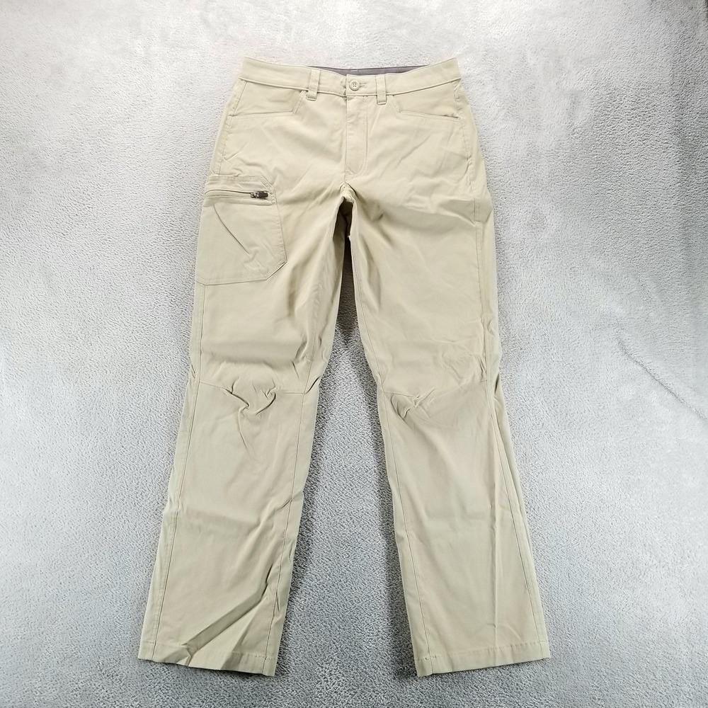 Eddie Bauer Pants Mens 30x32 Beige Cargo Nylon Hiking Outdoor Stretch Travel‎